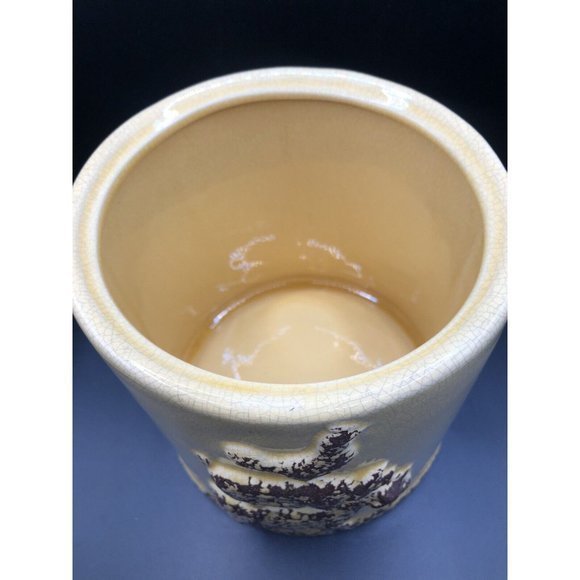 Grayson Lane Yellow Porcelain Modern Farm Animal Decor Jar 8.45”tall - Picture 2 of 6